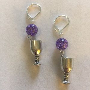 Wine Goblet earrings